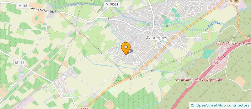 localisation de l'entreprise FACELLIA  FABREGUES