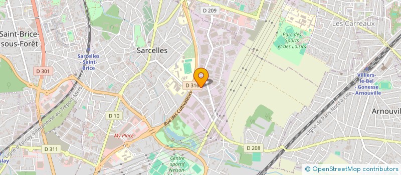 localisation de l'entreprise FACEM REPERES  SARCELLES