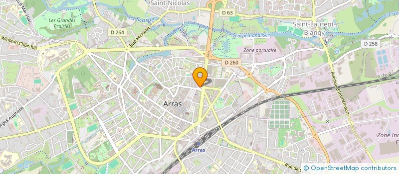 localisation de l'entreprise FACEM WEB à ARRAS