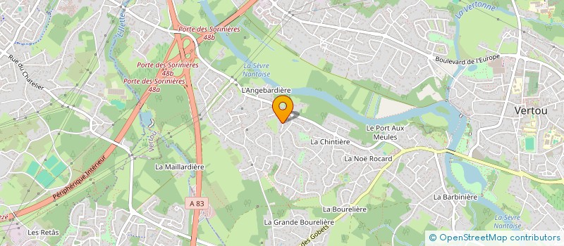 localisation de l'entreprise FACEMAZIA  VERTOU