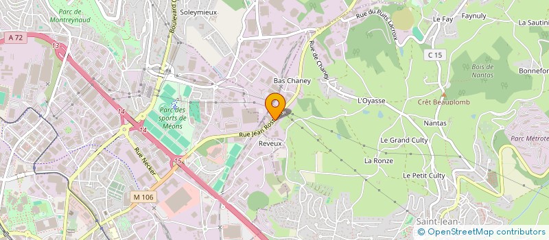 localisation de l'entreprise FACES  SAINT-JEAN-BONNEFONDS