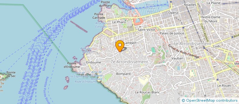 localisation de l'entreprise FACES CLUB  MARSEILLE