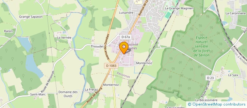 localisation de l'entreprise FACES & FACON  PERONNAS