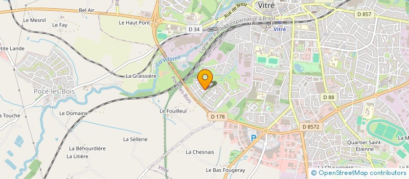 localisation de l'entreprise FACES MOBILITE à VITRE