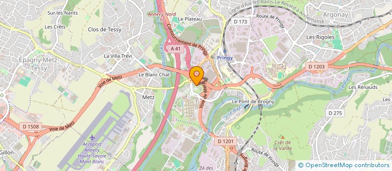 localisation de l'entreprise FACESHOT 2  EPAGNY METZ-TESSY