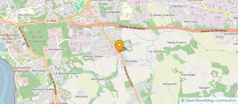 localisation de l'entreprise FACET INGENIERIE à QUIMPER