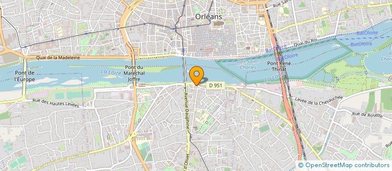 localisation de l'entreprise FACETIES à ORLEANS