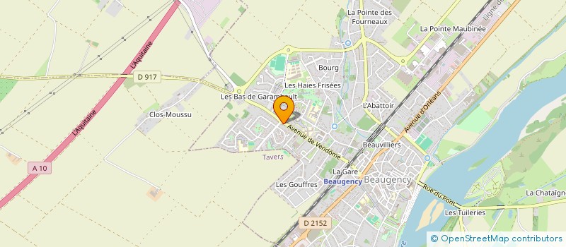 localisation de l'entreprise FACETTECC  BEAUGENCY