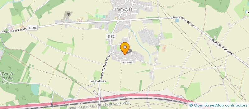 localisation de l'entreprise FACF  TRAMOYES