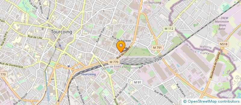 localisation de l'entreprise FACHE VOYAGES à TOURCOING
