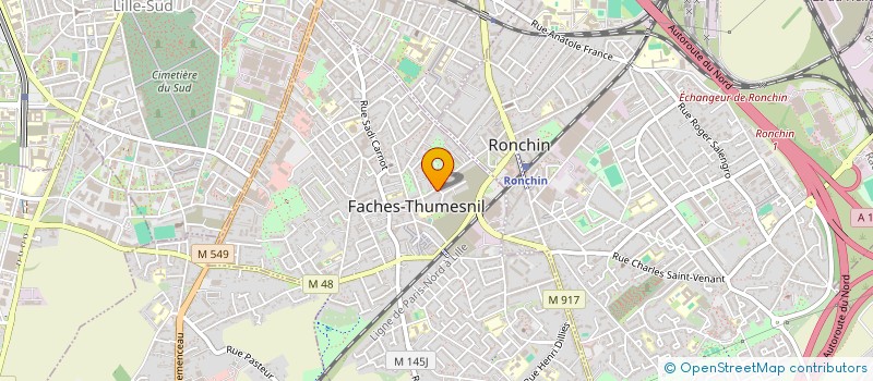 localisation de l'entreprise FACHES AUTOS  FACHES-THUMESNIL