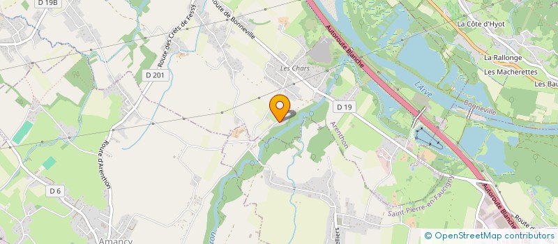 localisation de l'entreprise FACI  ARENTHON