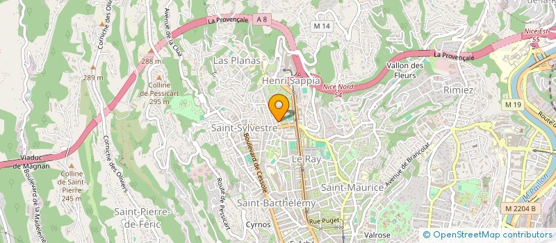 localisation de l'entreprise FACI IMMOBILIERE à NICE