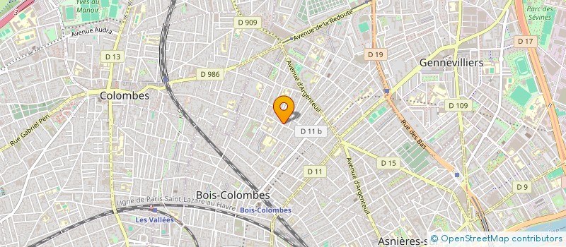 localisation de l'entreprise FACIL'COURTAGE à BOIS-COLOMBES