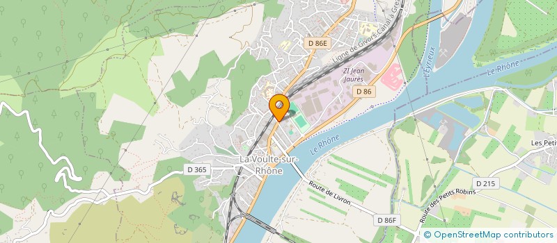 localisation de l'entreprise FACIL ET DISPO TRAVAUX  LA VOULTE-SUR-RHONE