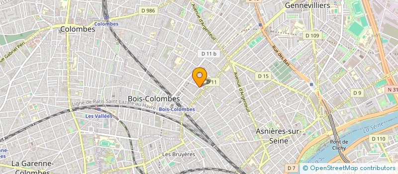 localisation de l'entreprise FACIL' LA MUSIQUE à BOIS-COLOMBES