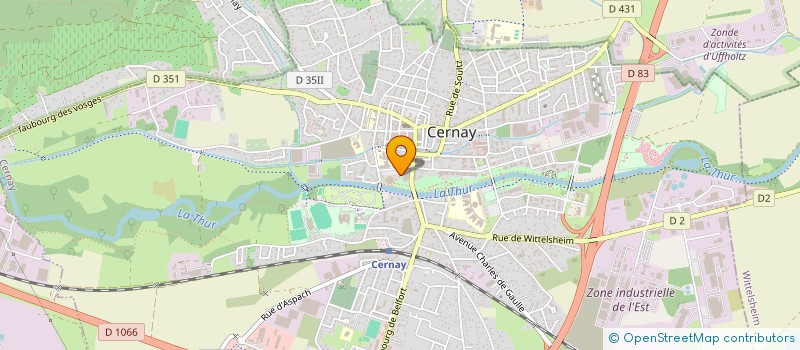 localisation de l'entreprise FACIL'ORDI  CERNAY