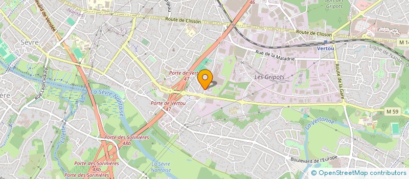 localisation de l'entreprise FACILE  VERTOU