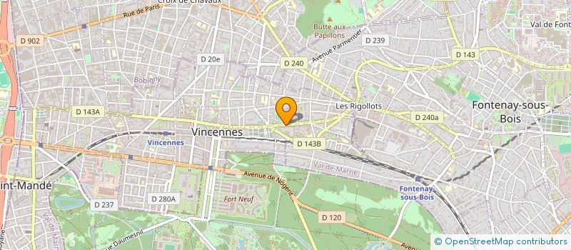 localisation de l'entreprise FACILE A VIVRE à VINCENNES