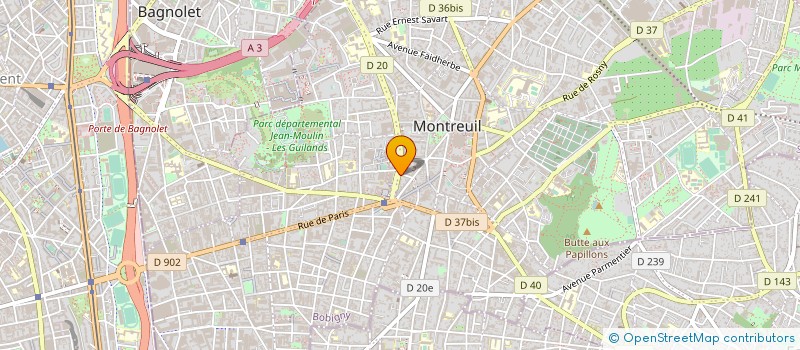 localisation de l'entreprise FACILE & ACCESSIBLE à MONTREUIL