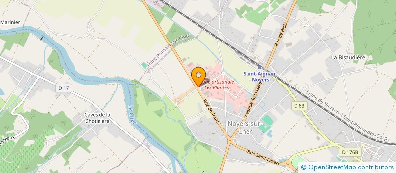 localisation de l'entreprise FACILE LOCATION RECEPTION  NOYERS-SUR-CHER