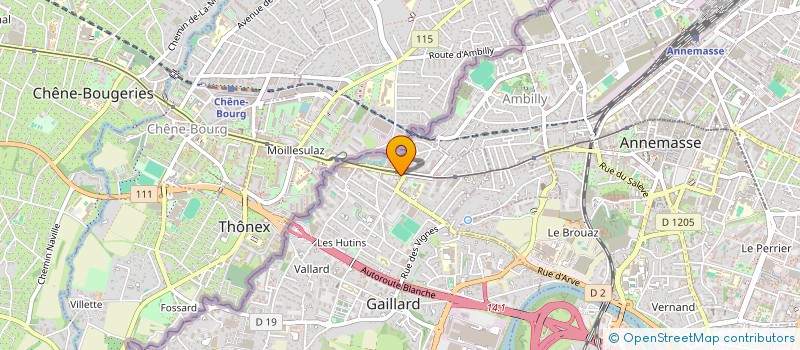 localisation de l'entreprise FACILISWISS SERVICES à GAILLARD