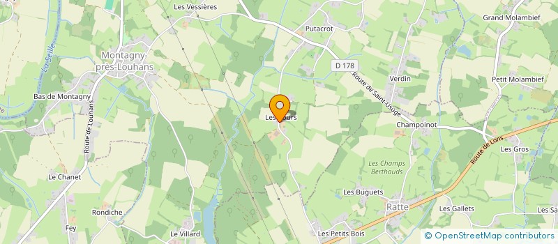 localisation de l'entreprise FACILIT'TRAVAUX & SERVICES  MONTAGNY-PRES-LOUHANS