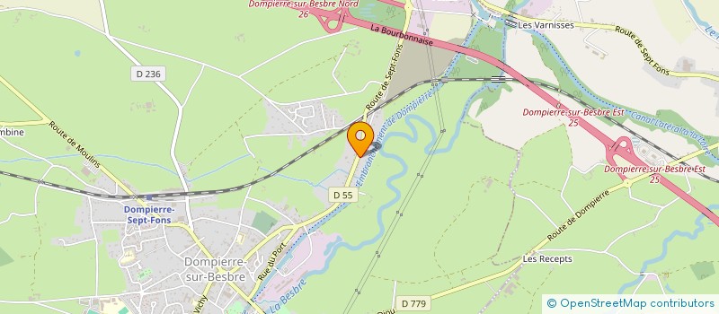 localisation de l'entreprise FACILITES DE SOLUTIONS EN BATIMENT à DOMPIERRE-SUR-BESBRE