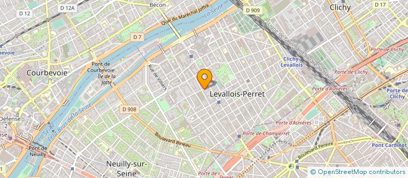 localisation de l'entreprise FACILITESS à LEVALLOIS-PERRET