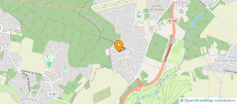 localisation de l'entreprise FACILITY PAIE  FEROLLES-ATTILLY