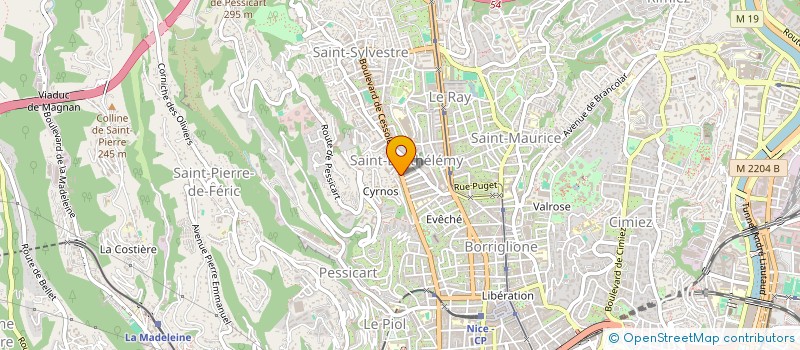 localisation de l'entreprise FACIMMO à NICE