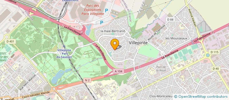 localisation de l'entreprise FACISOL à VILLEPINTE