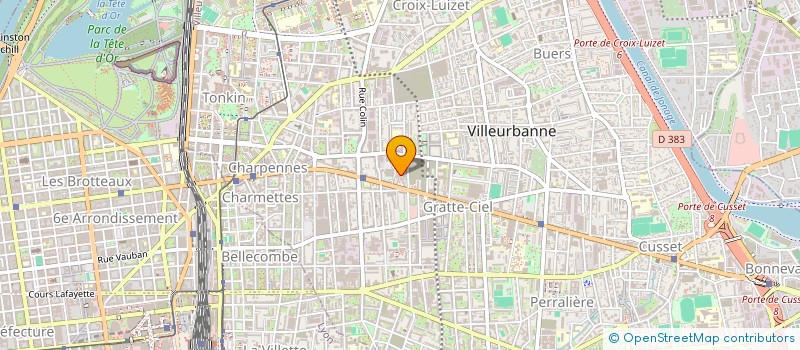 localisation de l'entreprise FACITECH  VILLEURBANNE