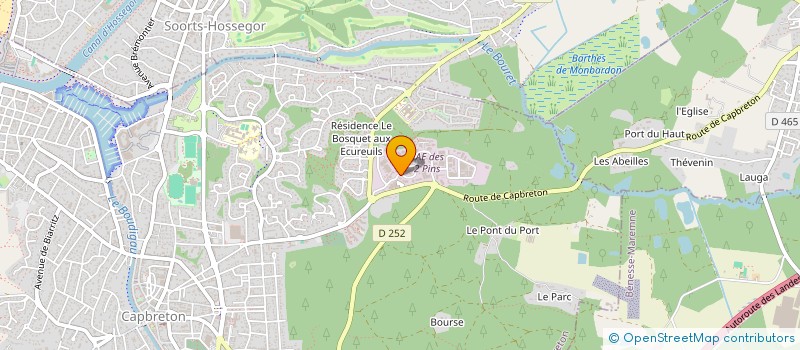 localisation de l'entreprise FACLEM à CAPBRETON