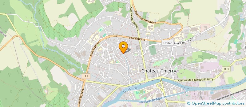 localisation de l'entreprise FACO à CHATEAU-THIERRY
