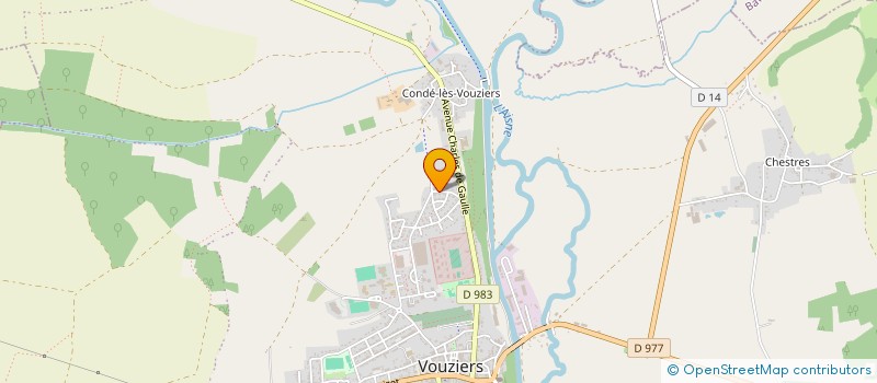 localisation de l'entreprise FACOM  VOUZIERS