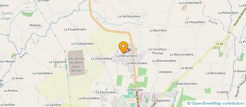 localisation de l'entreprise FACON BOIS à BRECEY