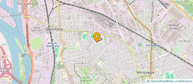 localisation de l'entreprise FACONN'ACT  VENISSIEUX