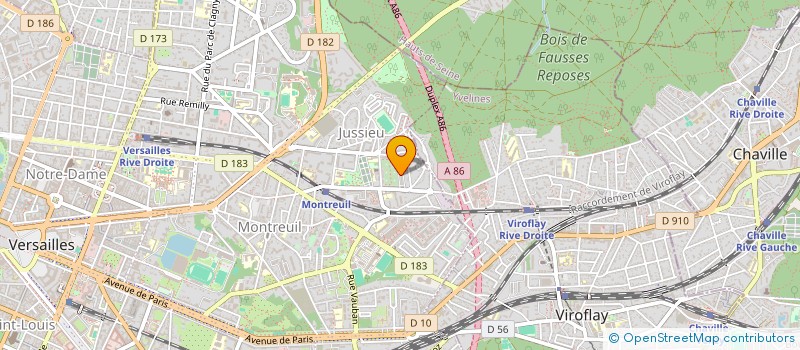 localisation de l'entreprise FACONNAGE 78 à VERSAILLES
