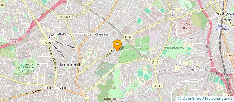 localisation de l'entreprise FACONNAGE BROCHAGE INDUSTRIELS à MONTREUIL