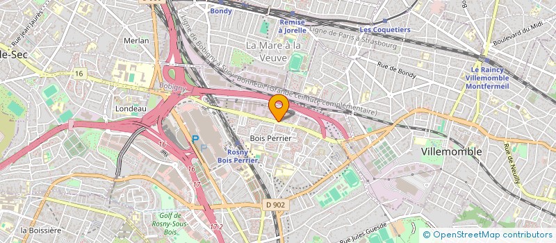 localisation de l'entreprise FACONNAGE PARISIEN à ROSNY-SOUS-BOIS