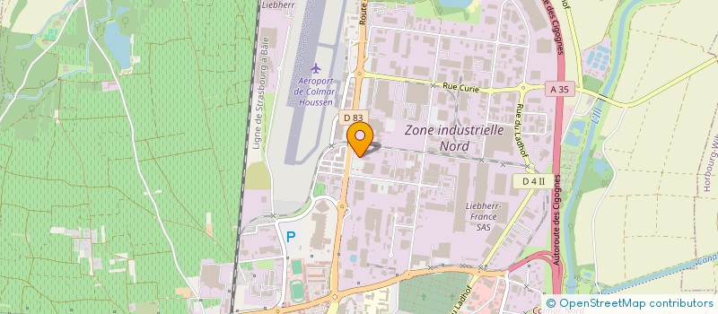 localisation de l'entreprise FACONNAGE REGIONAL à COLMAR