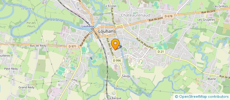 localisation de l'entreprise FACONNIERS LOUHANNAIS à LOUHANS