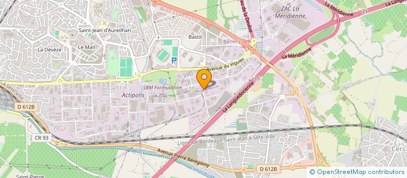 localisation de l'entreprise FACOOPERATIVE  VILLENEUVE-LES-BEZIERS