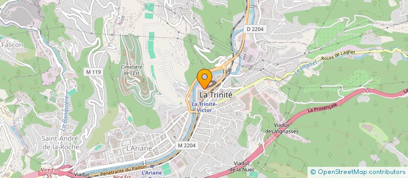 localisation de l'entreprise FACOTEC à LA TRINITE