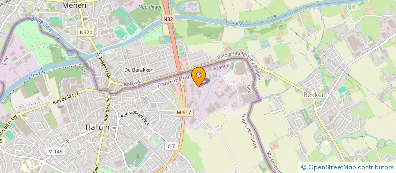 localisation de l'entreprise FACOZINC FRANCE  HALLUIN