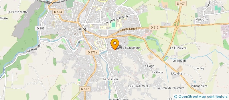 localisation de l'entreprise FACRI  VIRE-NORMANDIE