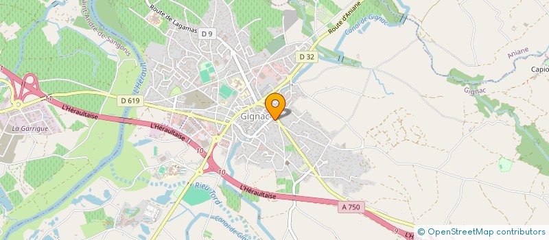 localisation de l'entreprise FACT  GIGNAC