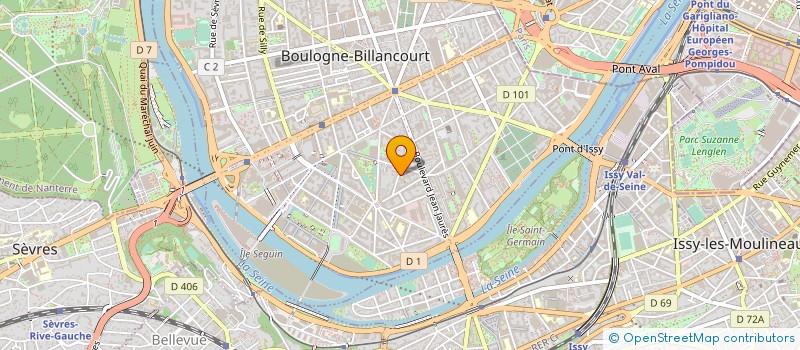 localisation de l'entreprise FACTEA GROUP  BOULOGNE-BILLANCOURT