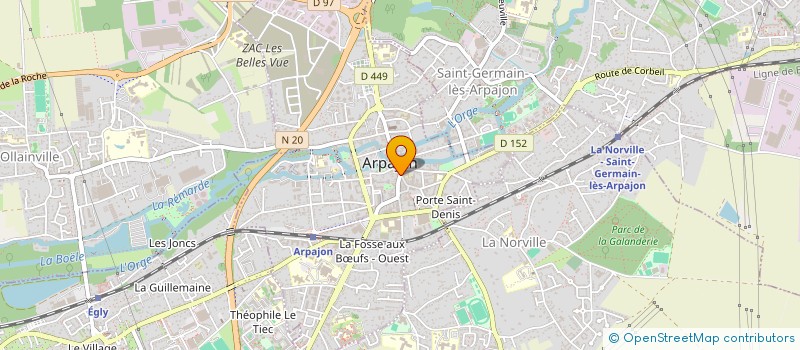localisation de l'entreprise FACTEUR 8  ARPAJON